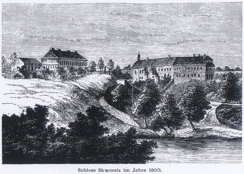 Savoia Castle - Zámek Škvorec v roce 1800